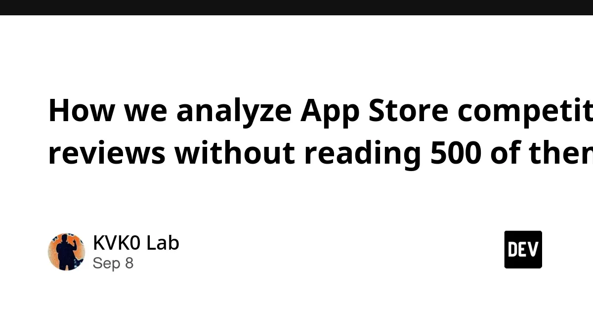 App Store Complaint Miner: AI-Powered Competitor Review Analysis