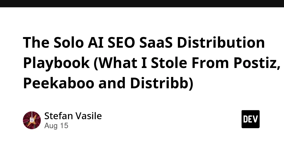 Solo AI SEO SaaS Distribution