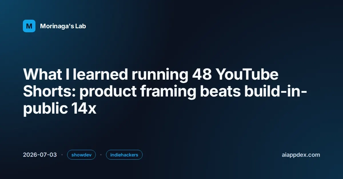 AI-Generated Product Comparison YouTube Shorts