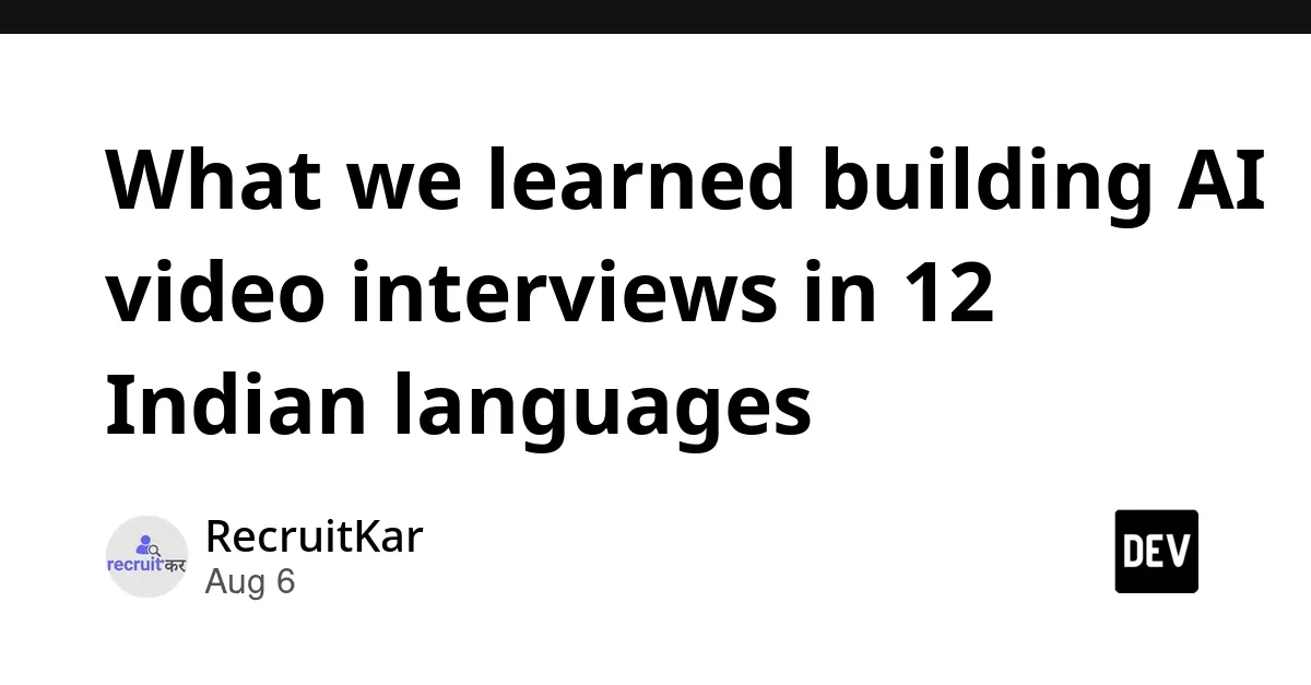 AI Multilingual Video Interview Platform