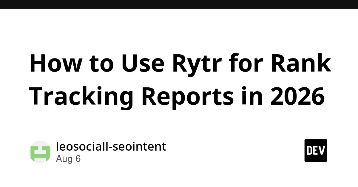AI-Powered SEO Rank Tracking Reporting Service