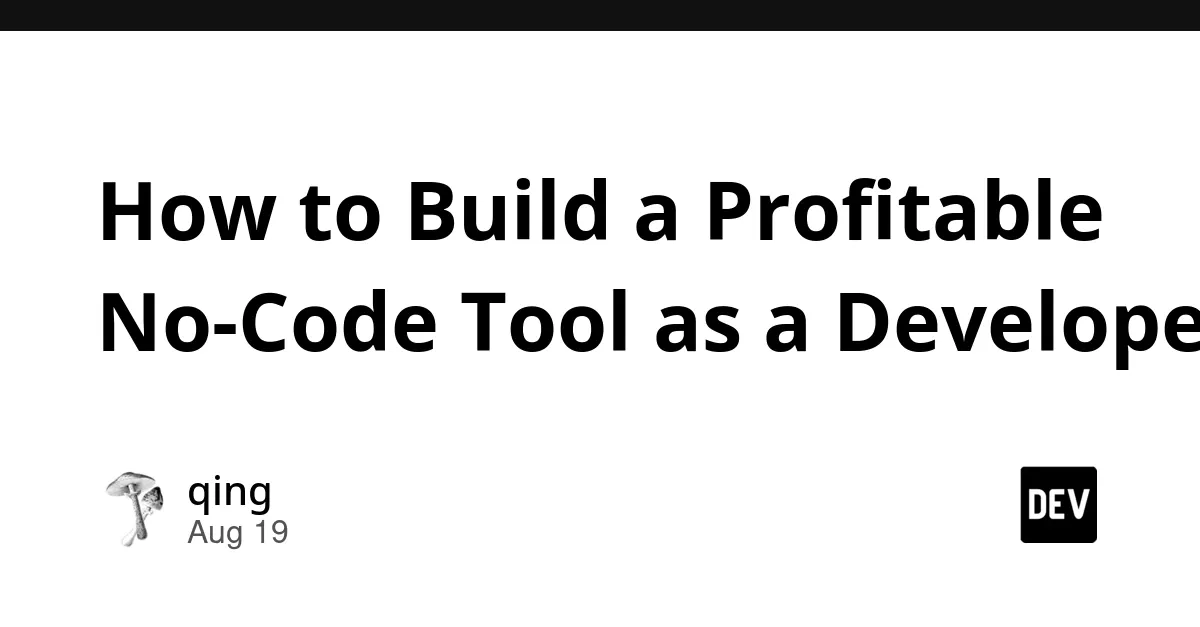 Build Profitable No-Code SaaS Tool as Developer