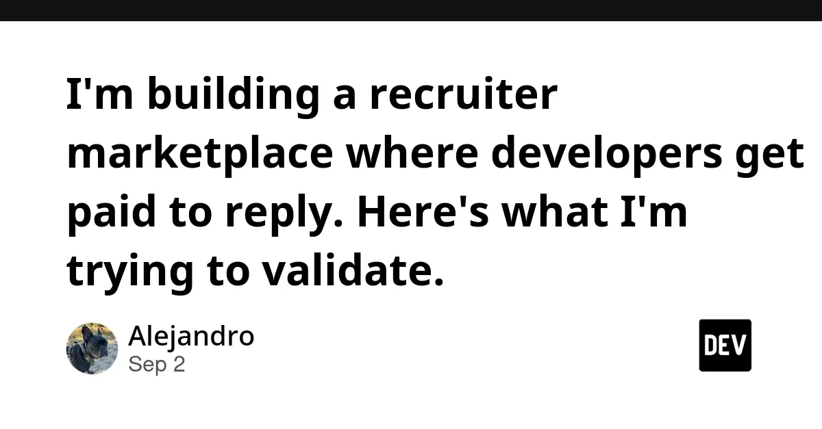 Recruiter Marketplace for Developer Attention