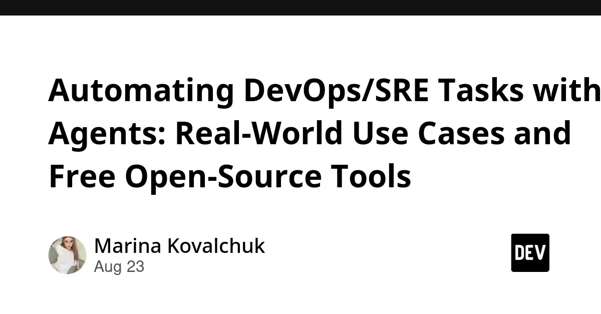 Automating DevOps/SRE Workflows with AI Agents