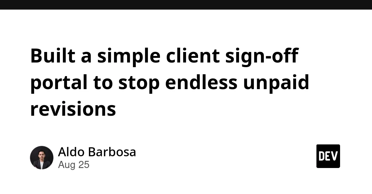 SaaS for Freelance Milestone Sign-off