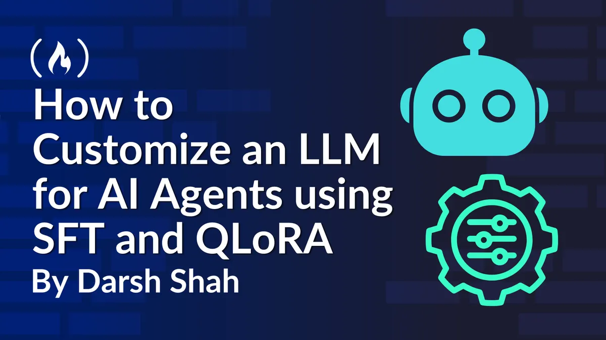 Customizing LLMs for AI Agents </figure>



<h2>Background: Why Generic LLMs Fall Short for Custom AI Agents</h2>
<p>Base LLMs like Llama 3, Qwen, and Mistral are trained on broad public internet data to perform well at general tasks. While they work for simple use cases, they lack the consistency and domain-specific knowledge required for reliable AI agents. For example, a generic LLM might give conflicting answers to customer questions about a brand's return policy, or fail to follow the exact formatting rules a business needs for lead qualification forms.</p>
<p>Full fine-tuning of these models is traditionally out of reach for independent operators: a 7B parameter LLM has billions of trainable weights, and updating all of them requires thousands of dollars in GPU compute and storage. Parameter-efficient fine-tuning (PEFT) methods like LoRA, and its memory-optimized variant QLoRA, solve this problem by only training a tiny subset of adapter weights on top of a frozen base model, cutting compute and memory costs by 90% or more.</p>

<h3>What Is Supervised Fine-Tuning (SFT) for LLMs?</h3>
<p>SFT is the process of adapting a pre-trained LLM to behave in a specific way by training it on labeled input/output pairs that demonstrate the exact behavior you want. For AI agent use cases, this might mean training the model to always answer customer support queries in a friendly, casual tone, only discuss topics related to your client's product line, and follow a specific workflow for escalating complex issues to human support.</p>
<p>Unlike training a model from scratch, SFT builds on the LLM's existing language understanding, so you only need a relatively small dataset to see results. For narrow agent tasks, 500 to 1,000 high-quality, curated examples are often enough to get consistent, reliable performance. For more complex domain-specific agents (like legal document review or medical coding), you may need 5,000 to 10,000 examples, but the cost and time required remain far lower than full fine-tuning.</p>

<h3>How SFT Compares to Prompt Engineering and Model Distillation</h3>
<p>It's important to understand when to use SFT versus other common LLM customization methods:</p>
<ul>
<li><strong>Prompt engineering:</strong> Free and fast for simple use cases, but fragile. A small change to the prompt structure or base model version can break the agent's behavior entirely, making it unreliable for business-critical workflows.</li>
<li><strong>Model distillation:</strong> Involves using a large, powerful LLM to generate training data for a smaller, more efficient model. This works well for reducing inference costs, but adds an extra step and doesn't guarantee the smaller model will follow specific task rules as consistently as a fine-tuned model.</li>
<li><strong>SFT with QLoRA:</strong> Creates a permanent, consistent model that behaves exactly as trained, with no ongoing API costs for fine-tuning. It's the best choice for client projects that require reliable, repeatable agent performance.</li>
</ul>

<h2>What Is QLoRA, and Why Is It Perfect for Independent AI Service Providers</h2>
<p>LoRA, or Low-Rank Adaptation, is a parameter-efficient fine-tuning method that freezes all the original weights of the base LLM and only trains small, low-rank adapter weights that are added to the model's layers. The final fine-tuned model consists of the original base model plus a tiny adapter file (usually just a few hundred megabytes) that can be swapped in and out as needed.</p>
<p>QLoRA builds on LoRA by quantizing the base model to 4-bit precision before training, which reduces memory usage by 75% compared to standard LoRA. This means you can fine-tune a 7B parameter LLM on a consumer laptop with 16GB of RAM, no external GPU required. For example, fine-tuning a 1.5B parameter Qwen model on 1,000 training examples takes less than 30 minutes on a standard MacBook Pro, with zero cloud compute costs.</p>


<h2>Step-by-Step Workflow to Fine-Tune an LLM for AI Agents</h2>
<p>This workflow runs entirely locally, so you will have no model API costs, and you retain full ownership of all fine-tuned models you create for clients.</p>

<h3>Step 1: Install Python Dependencies</h3>


<h3>Step 2: Prepare Your Agent Training Dataset</h3>
<p>Your dataset should consist of input/output pairs that match the exact behavior you want the agent to exhibit. For example, if you are building a lead qualification agent for a solar installation company, your pairs would include customer inquiry questions and the correct qualification responses, plus notes on how the agent should route high-intent leads to the sales team.</p>


<h3>Step 3: Run QLoRA-Based Supervised Fine-Tuning</h3>

<p>Once training is complete, you will have a small LoRA adapter file that you can save locally or upload to the Hugging Face Hub for free hosting. The base model remains unchanged, so you can reuse it for other fine-tuning projects as needed.</p>

<h3>Step 4: Test and Validate the Fine-Tuned Agent</h3>
<p>Run inference on the fine-tuned model to test its performance on unseen queries. Check that it follows your required tone, formatting rules, and task workflows consistently, and that it doesn't produce off-topic or incorrect responses for edge cases. You can integrate the model with agent frameworks like LangChain or LlamaIndex to add tool use capabilities, such as pulling data from a client's CRM or sending automated follow-up emails.</p>

<h3>Step 5: Deploy the Agent for Client Use</h3>
<p>You can host the fine-tuned model for free on Hugging Face Inference Endpoints, run it locally on a client's on-premise server if they have data privacy requirements, or integrate it with the client's existing tools (Zendesk, Shopify, Salesforce) for a fully functional agent workflow.</p>

<h2>How to Monetize Your QLoRA Fine-Tuning Skills</h2>
<p>There are multiple proven ways to turn this skill into consistent income, with minimal upfront costs:</p>
<ul>
<li><strong>Freelance custom AI agent services:</strong> List your services on Upwork, Fiverr, and Toptal. Charge $500 to $2,000 per custom agent fine-tuning project for small business clients, depending on the complexity of the task and size of the training dataset. You can also offer monthly maintenance packages for $100 to $300 per month to update the model as the client's business needs change. Many clients struggle to get generic AI tools to fit their specific workflows, so there is huge unmet demand for tailored solutions.</li>
<li><strong>Sell pre-fine-tuned agent models:</strong> If you build fine-tuned models for common use cases (restaurant reservation agents, fitness coaching agents, legal document summarization agents), you can sell the LoRA adapter files on Gumroad for $20 to $100 each. You can also offer a monthly subscription for $29 to $99 per month for access to a library of pre-built agent models for niche use cases. Since the models are static files, you have zero recurring costs after the initial fine-tuning work.</li>
<li><strong>Enterprise AI integration services:</strong> Bundle fine-tuning with end-to-end agent integration for small and medium enterprise clients. Charge $3,000 to $10,000 per project to build a custom agent that integrates with the client's existing tech stack, includes custom fine-tuning for their specific workflows, and includes training for their team to manage the agent long-term.</li>
</ul>

<h2>Key Advantages of This Approach Over Paid Fine-Tuning Services</h2>


<h2>Conclusion</h2></div><p style=