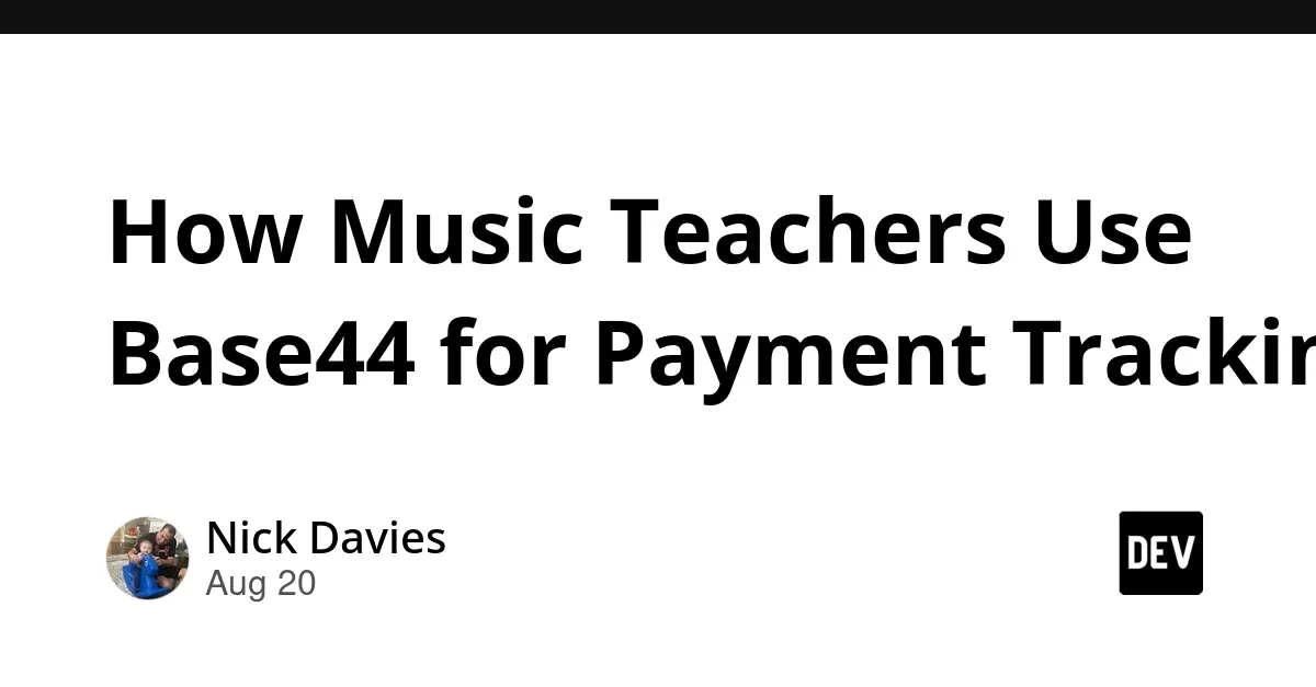 Automated Payment Tracking for Music Teachers with Base44