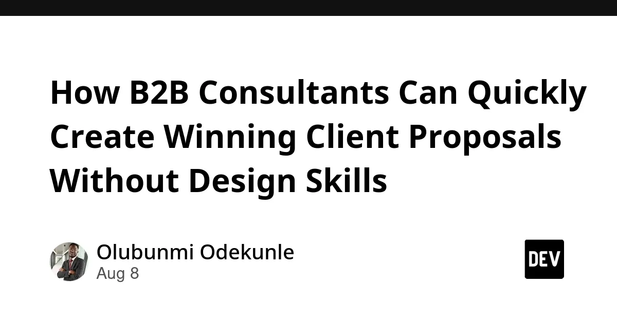 AI-Powered B2B Consulting Proposal Generation