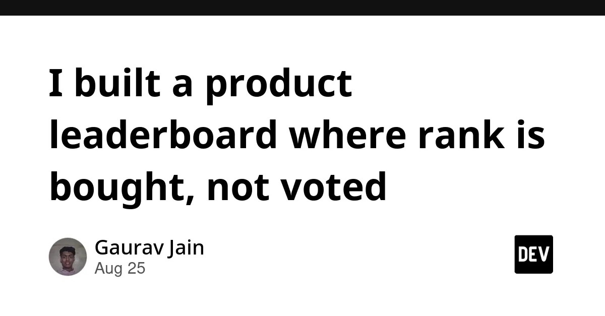 Paid Product Leaderboard Platform